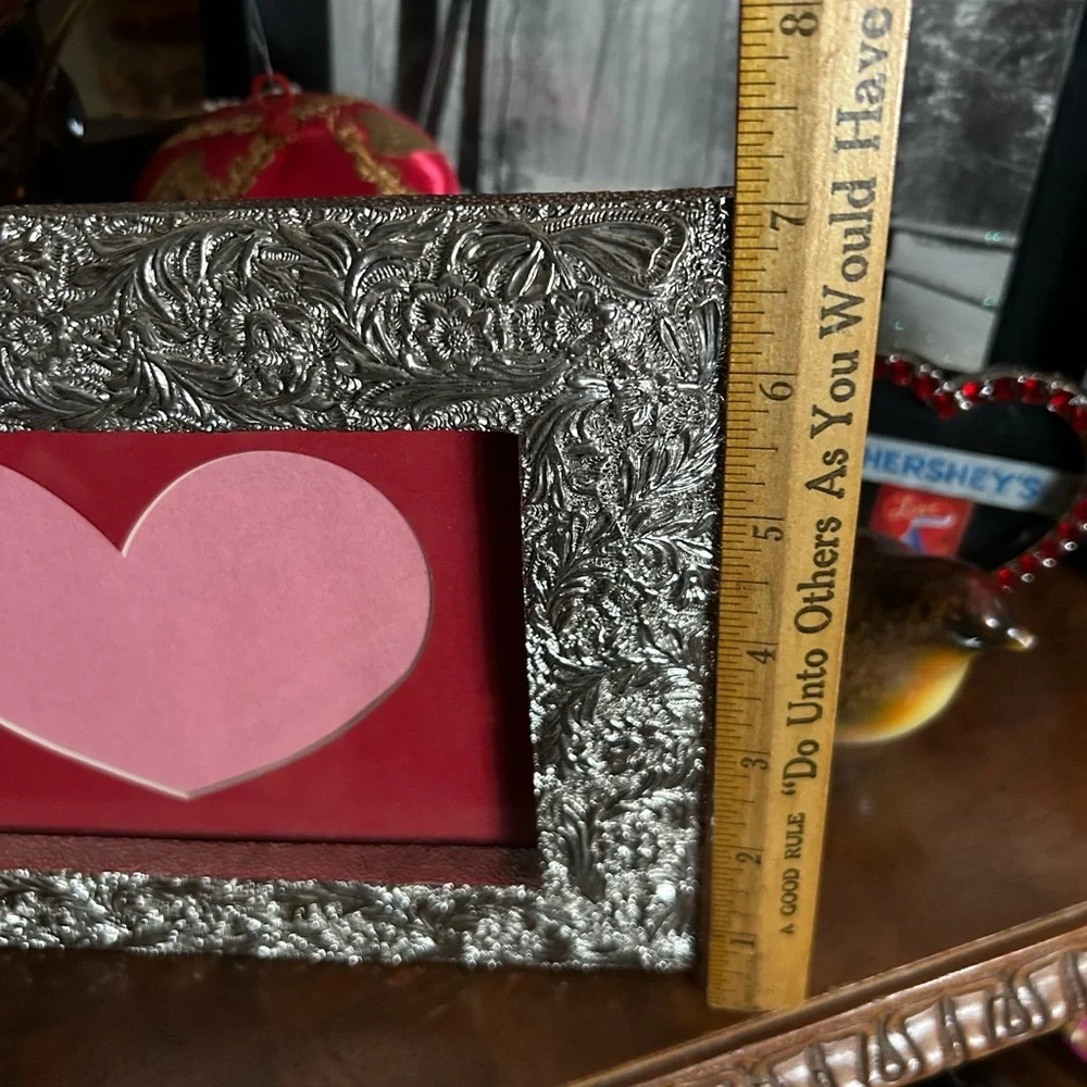 Vintage Framed & Matted Heart Picture